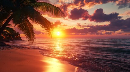 Art_Beautiful_sunrise_over_the_tropical_beach