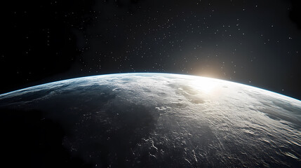 Fototapeta premium Earth in the profound starry sky
