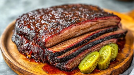 Smoked Brisket with Pickles