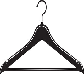 Hanger silhouette vector style with white background .