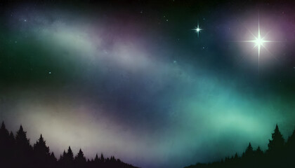 Fototapeta premium Northern Lights Background