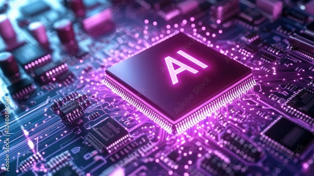 Poster ai microchip: the future of artificial intelligence