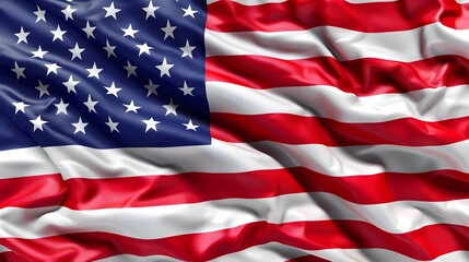 Fototapeta premium Hyper-Detailed Image of the United States Flag Symbolizing National Identity