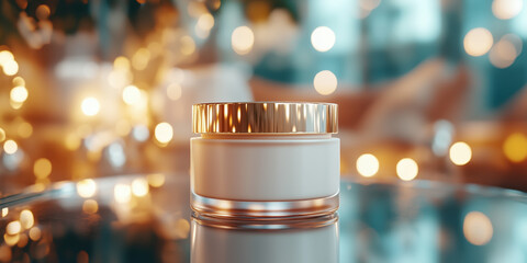 skincare product with natural lighting and a