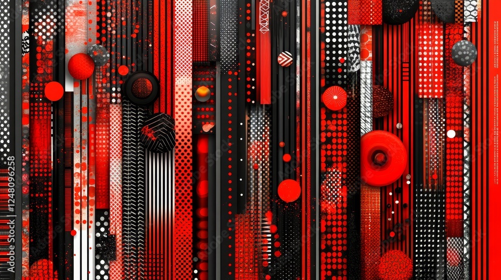 Poster abstract red black texture pattern background design modern art