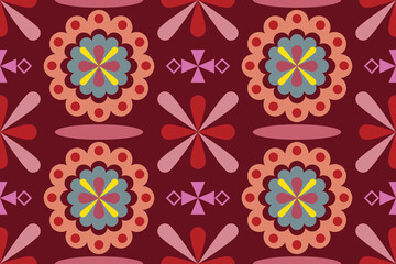 Abstract Ethnic Art, Geometric Design, Tribal Seamless Pattern, Fabric Pattern, Print Pattern, Pattern, Art, Cover, Prints, Wallpapers, Carpet Designs, Patterns on products.