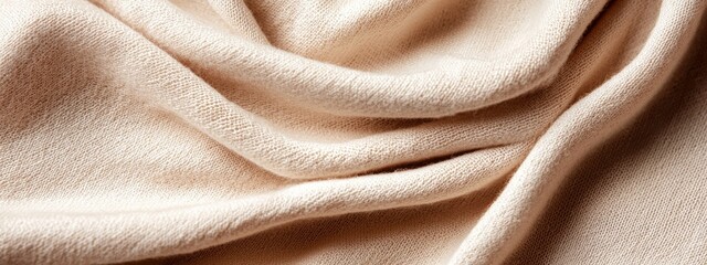 Soft Neutral Fabric Texture with Delicate Wrinkles and Subtle Patterns for Home Decor and Fashion Projects