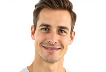 Fototapeta premium Male portrait on white background