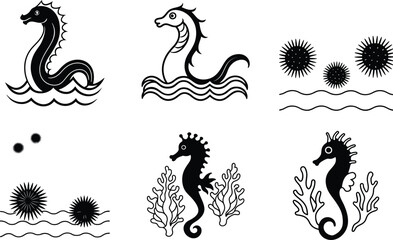vector illustration of a set of decorative elements