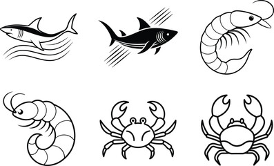 vector illustration of an abstract fish