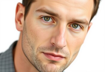 Obraz premium Male portrait with neutral expression