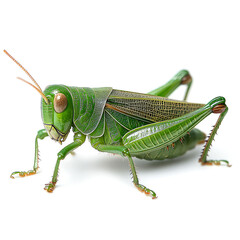 Vibrant Green Grasshopper: A Close-Up Look at Nature's Masterpiece
