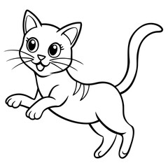 black cat cartoon
