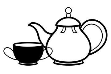 teapot and cup