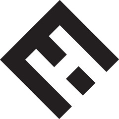 Obraz premium EH Rectangle logo design.eps