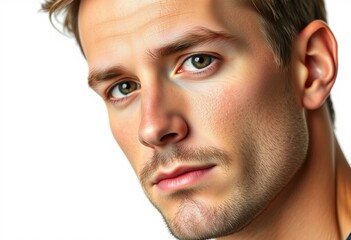 Fototapeta premium Male portrait with neutral expression