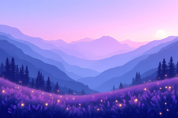 winter mountain landscape