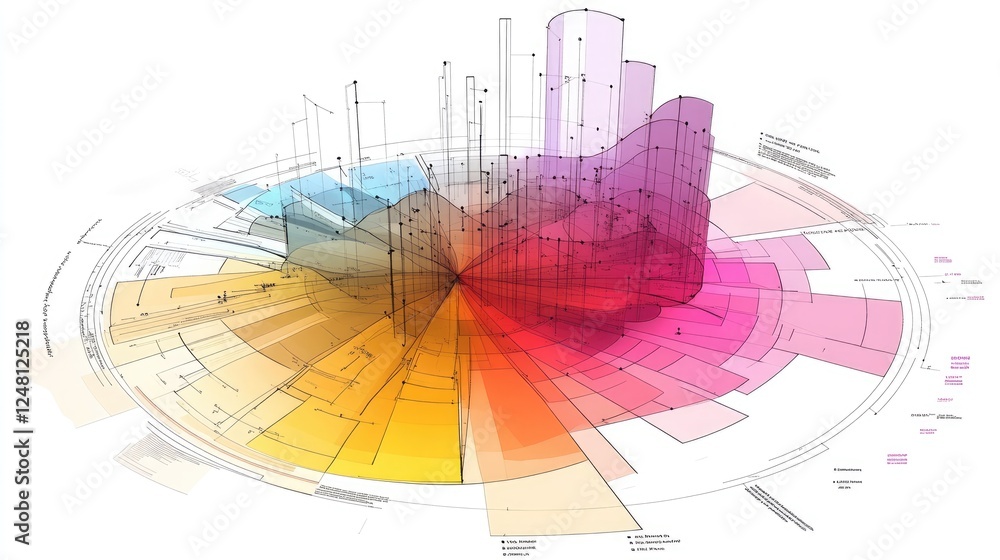 Poster A digital radar chart showcasing comparative analysis with multiple variables, grid lines enhancing interpretability, symbolizing data-driven decision-making and strategic insights.