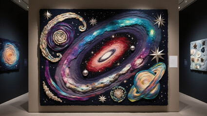 Interplay of Texture and Color, Fiber Art