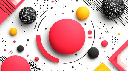 Obraz premium Abstract Geometric Shapes Colorful Background Design for Modern Presentations
