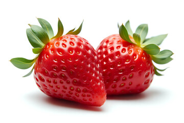 Red berry strawberry isolated on white background