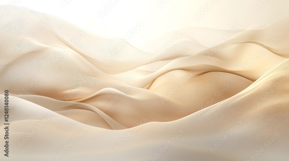 Poster abstract beige blur clipart with soft gradient and smooth tones creating a minimalist and elegant ae
