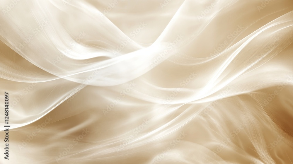 Poster abstract beige blur clipart with soft gradient and smooth tones creating a minimalist and elegant ae