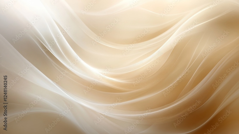 Poster abstract beige blur clipart with soft gradient and smooth tones creating a minimalist and elegant ae