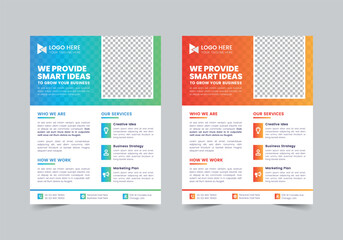 Creative Business Flyer Template | CMYK | US Letter | Print Ready | 0.125 Bleed