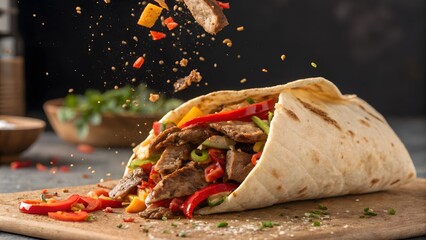 Dynamic Shawarma Explosion Fresh Ingredients & Bold Flavors V3