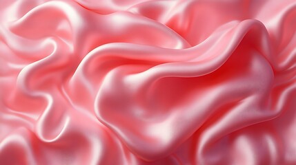 Obraz premium Draped Pink Silk Fabric Soft Texture Background