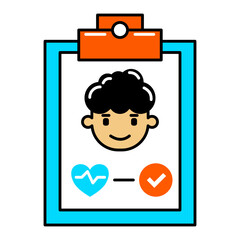 healthcare report vector icon