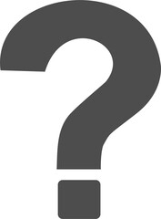 question mark on a white background