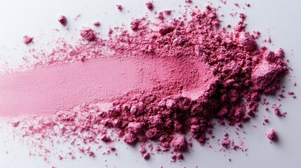 Vibrant pink powder scattered artfully across a smooth surface creates a striking visual delight, evoking creativity and inspiration