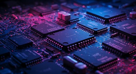electronic circuit board with processor