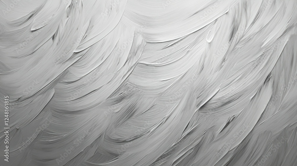 Aufkleber abstract white texture with smooth brushstroke patterns and depth