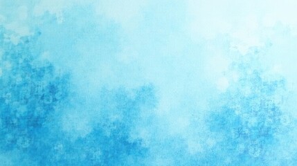 Obraz premium A serene watercolor wash in shades of light and dark blue, perfect for backgrounds and design projects needing a tranquil, airy aesthetic.