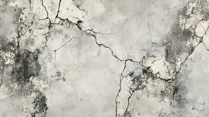 Obraz premium Cracked Concrete Texture with Grunge Effect for Artistic Use
