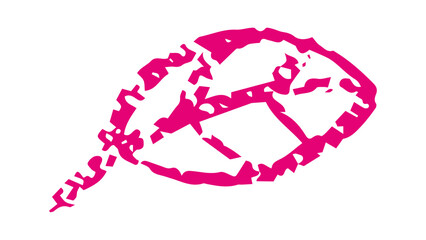 Hand-drawn Crayon Leaf Illustration for Eco Projects, Nature-Themed Cards, School Crafts, and DIY Decor