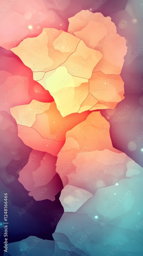 Poster abstract colorful gradient background design