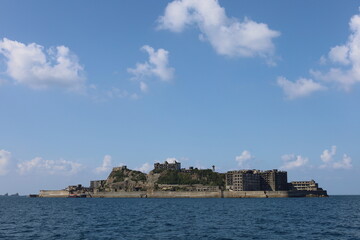 Remote View of Nagasaki Hashima (gunkanjima)