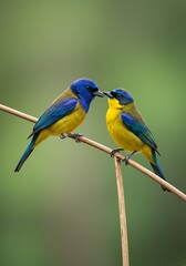 Obraz premium blue tit on a branch