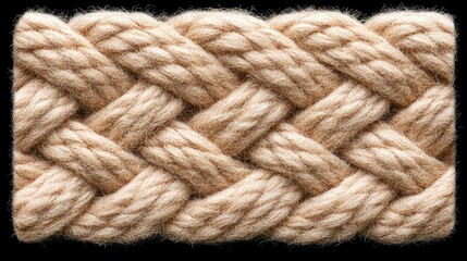 Beige Woven Braid Texture Pattern