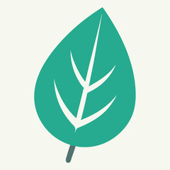A simple design vector leaf icon,vector with illustration