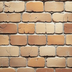 Close Up Of A Beige And Brown Brick Wall