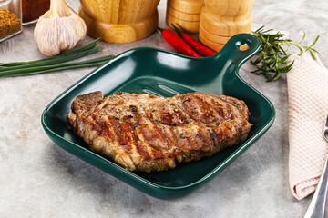 Grilled pork sirloin for dinner