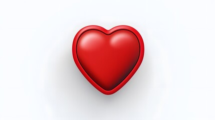 Sleek and Modern Heart Rate Monitor Icon Placed on a Clean White Surface Symbolizing the Connection Between Love Health and Digital Wellness Technology