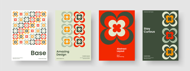 Fototapeta premium Isolated Poster Layout. Creative Book Cover Design. Abstract Background Template. Brochure. Business Presentation. Banner. Flyer. Report. Newsletter. Advertising. Handbill. Pamphlet. Brand Identity