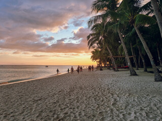 Sunset at Beach Paradise in The Philippines! - Dumaluan Beach, Panglao, Bohol, Philippines
