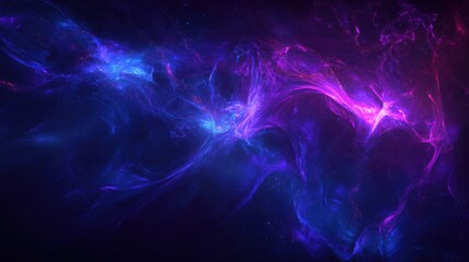 Abstract background with AI data flow with interconnected nodes and glowing waves